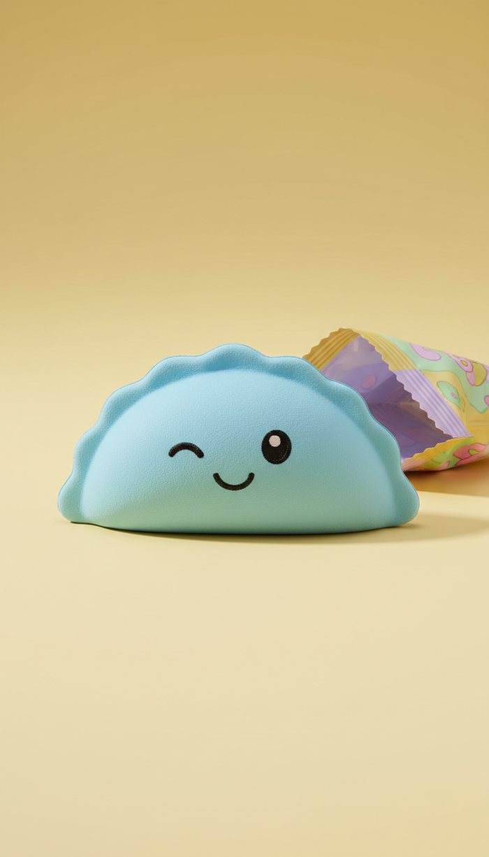 Dumpling Squishy Azul Cielo