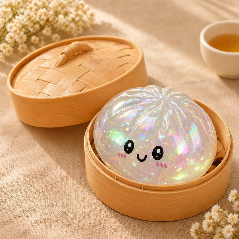 Rainbow Dumpling con Bamboo